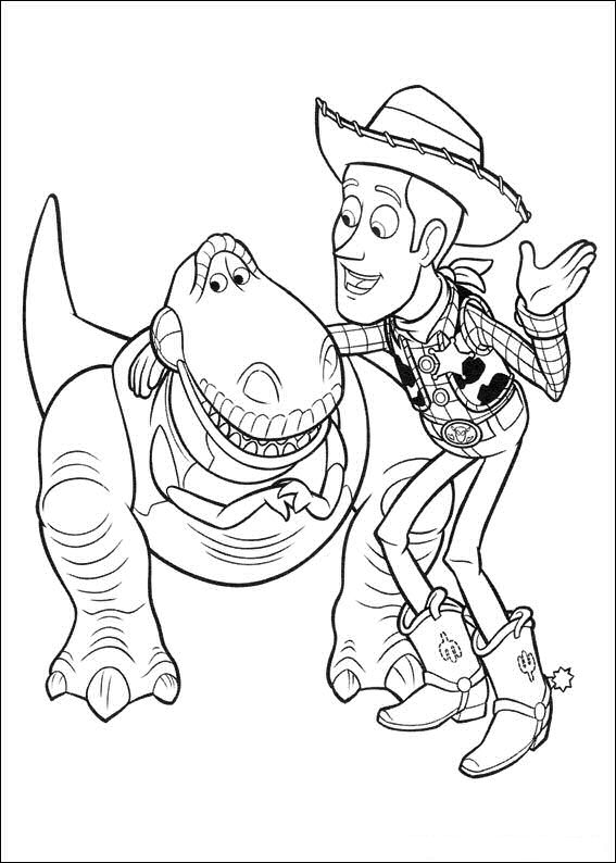 Plansa de colorat cu Toy Story 140 47
